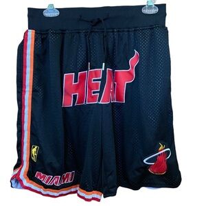 Just Don 1996-97 Miami Heat Basketball Shorts (Size L)